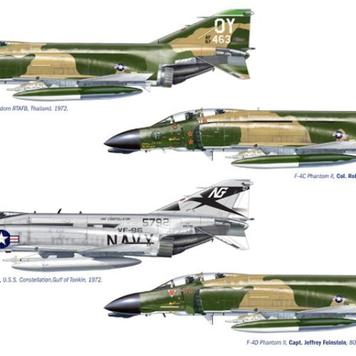 1373 F-4 C/D/J PHANTOM II ACES USAF-US Navy Vietnam ACES (1 : 72)