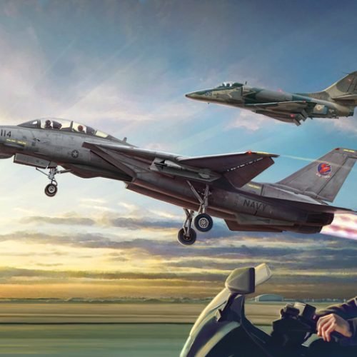 1422 – “Top Gun” F-14A vs A-4F (1 : 72)