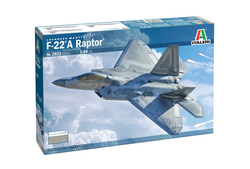 2822 F-22 A Raptor (1 : 48) – Italeri