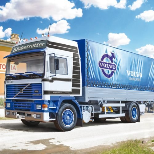 3945 VOLVO F16 Globetrotter Canvas Truck with elevator (1 : 24)