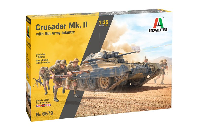 6579 - Crusader Mk. II with 8th Army Infantry (1 : 35) - Imagem 2
