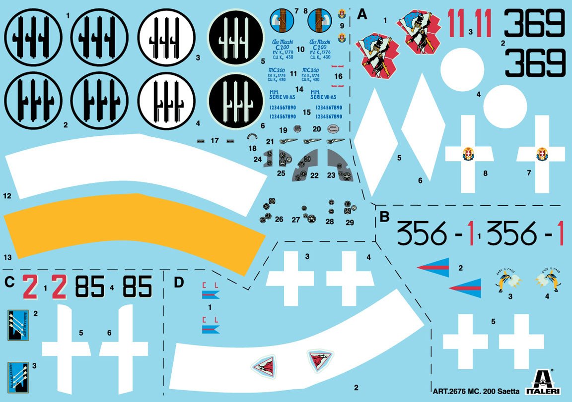 2676 - MC.200 Saetta XXI serie (1 : 48) - Imagem 3