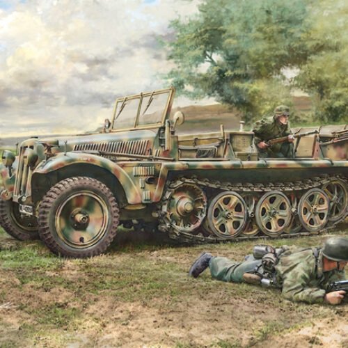 6561 Sd.Kfz. 10 DEMAG D7 with paratroopers (1 : 35)