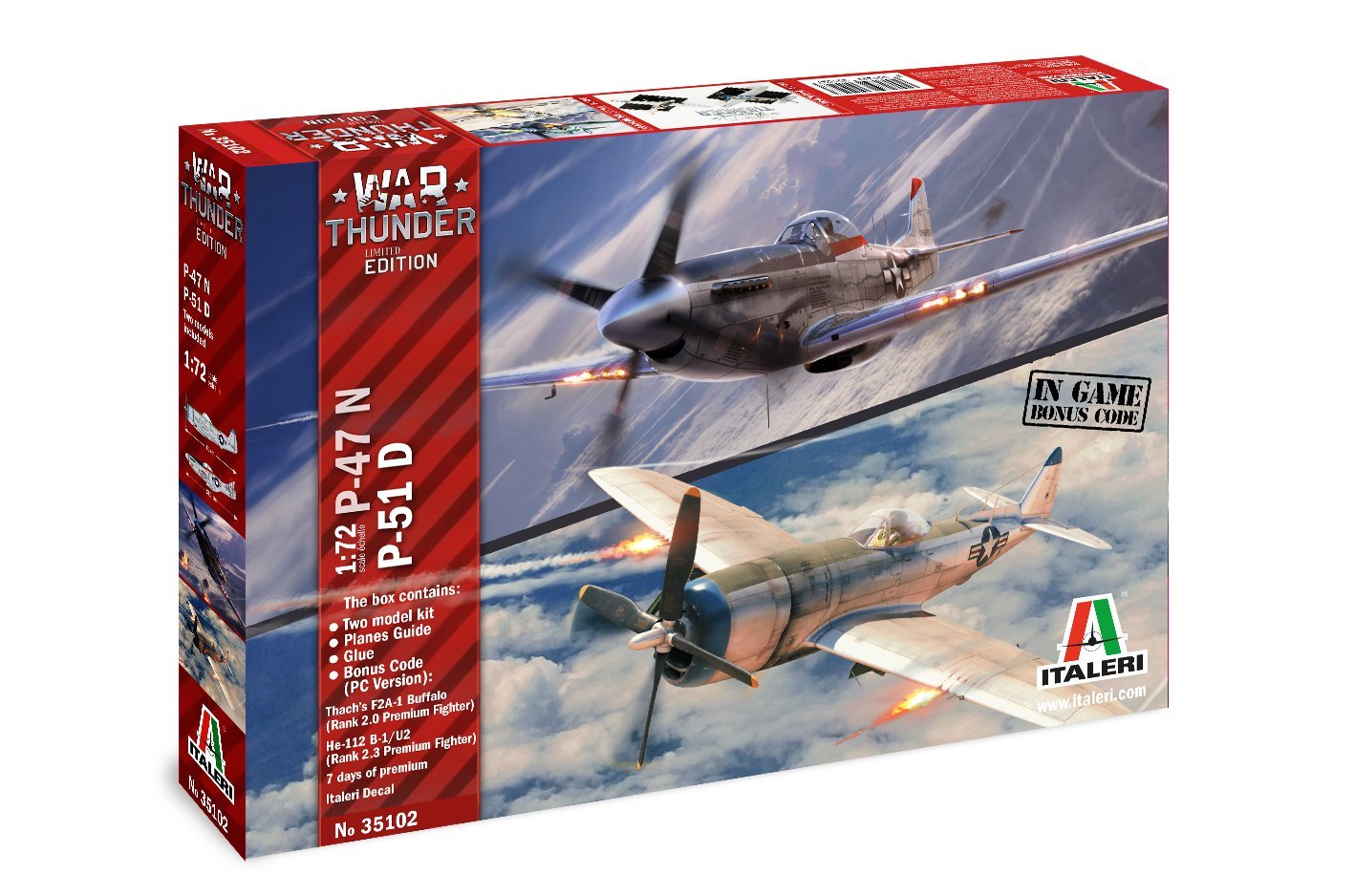 35102 -WAR THUNDER - P-47 N & P-51 D (1 : 72)