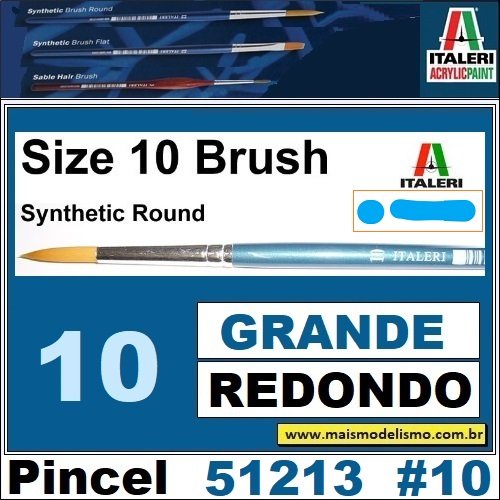 51213 – 10  BRUSH SYNTHETIC ROUND