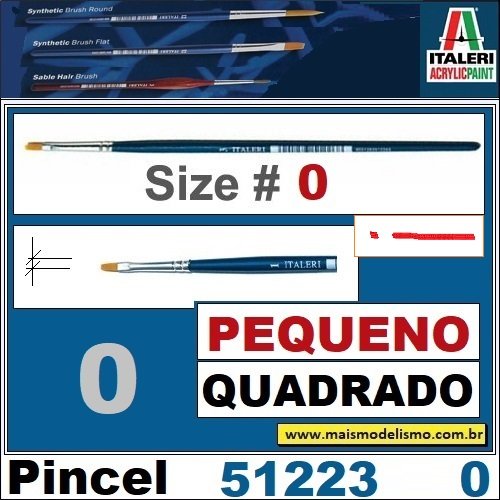 51223 – 0   BRUSH SYNTHETIC FLAT