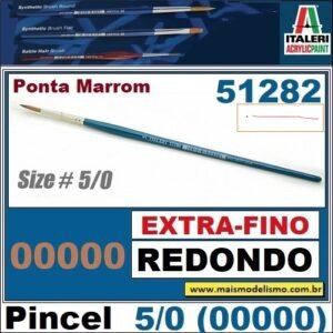 51282 - 0/5  SYNTHETIC ROUND BRUSH W/BR.TIP