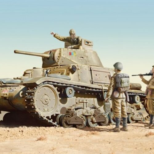 6543 – CARRO ARMATO M14/41 with Italian Infantry