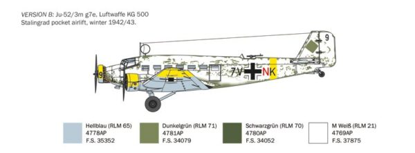 航空機・ヘリコプター Corgi Junkers Ju-52/3m D-AQUI 1/72 0102 JUNKERS JU 52/3m (1 : 72) - Italeri