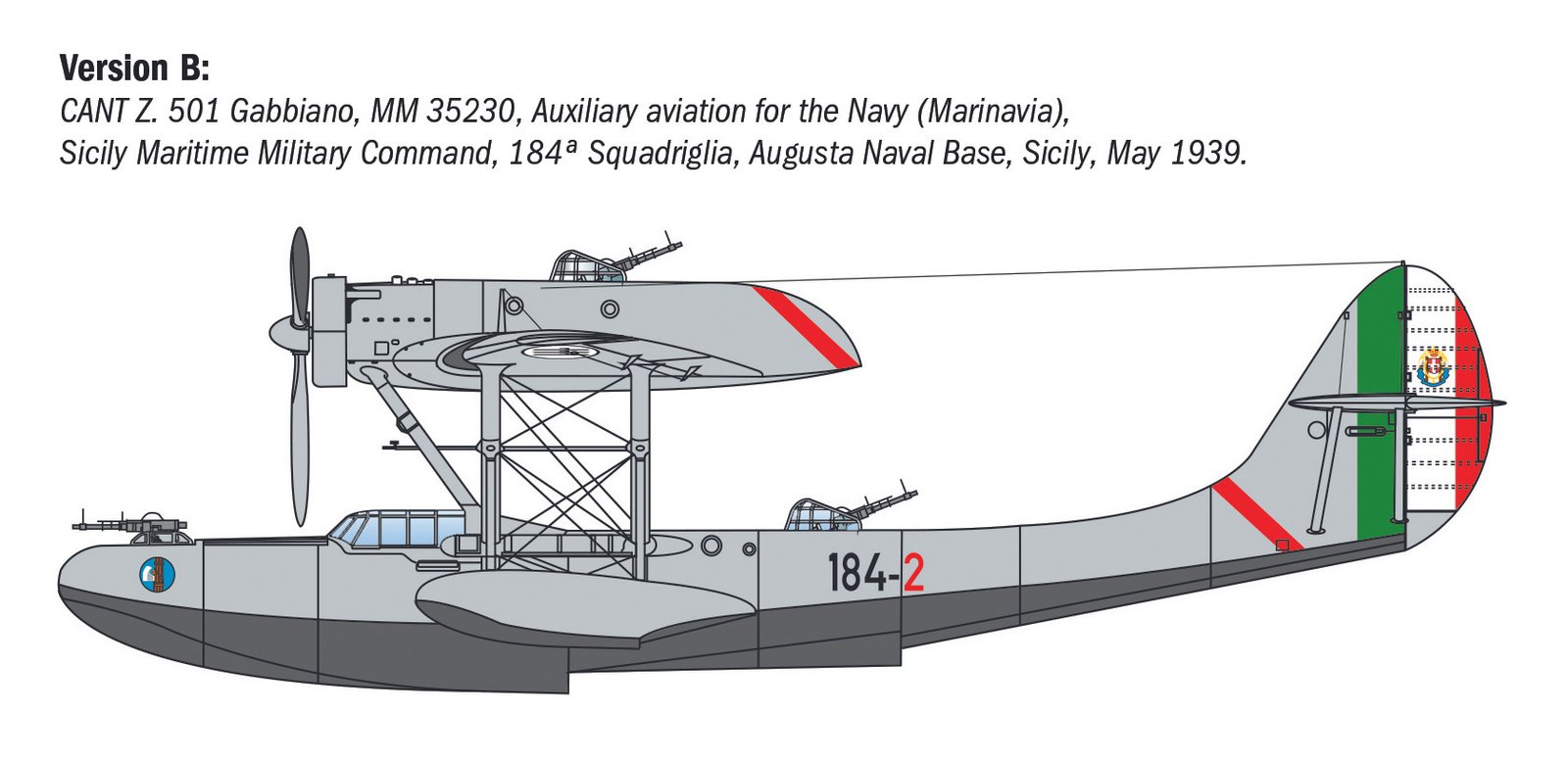 0112 CANT Z-501 GABBIANO (1 : 72) - Imagem 4
