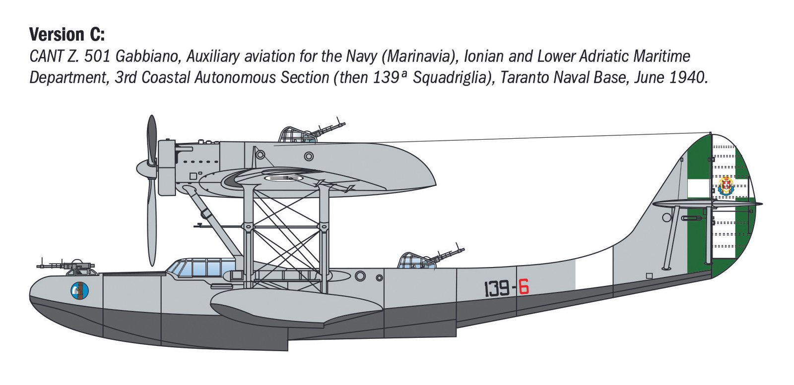 0112 CANT Z-501 GABBIANO (1 : 72) - Imagem 5
