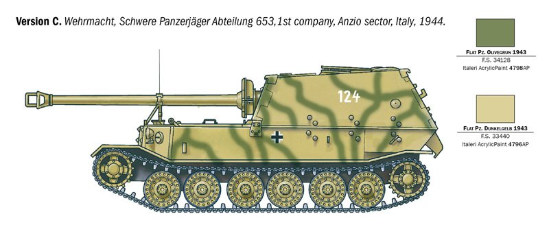 0211 SD.KFZ.184 PANZERJAGER TIGER (P) (1 : 35) - Imagem 6