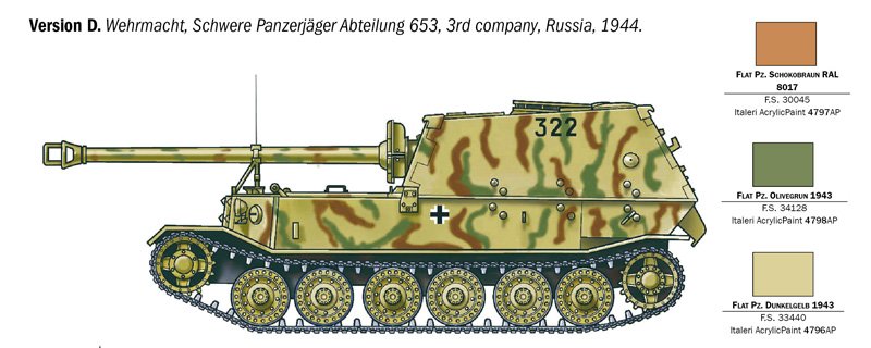 0211 SD.KFZ.184 PANZERJAGER TIGER (P) (1 : 35) - Imagem 7