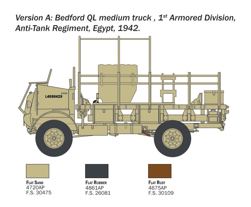 0241 Bedford QL Medium Truck (1 : 35) - Imagem 4