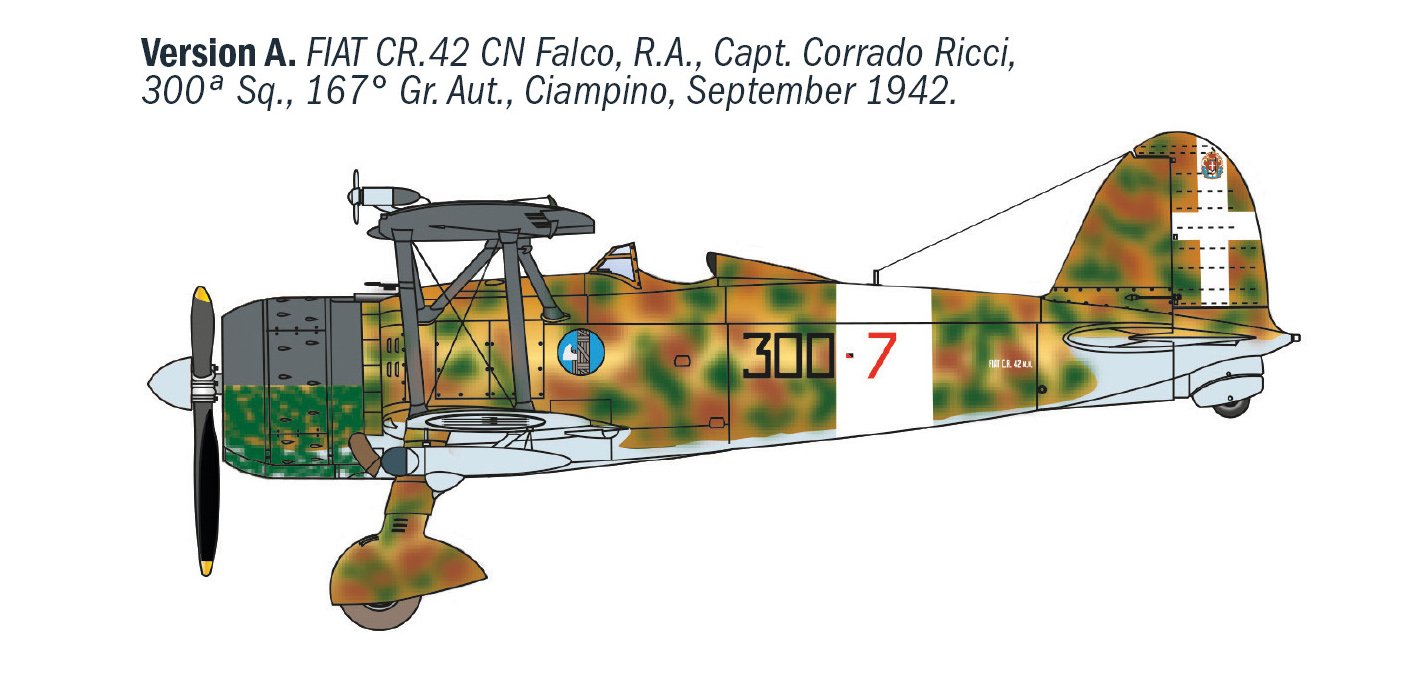 1485 - FIAT CR.42 CN "Falco" NIGHT FIGHTER - Imagem 3