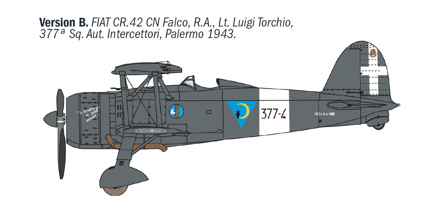 1485 - FIAT CR.42 CN "Falco" NIGHT FIGHTER - Imagem 4
