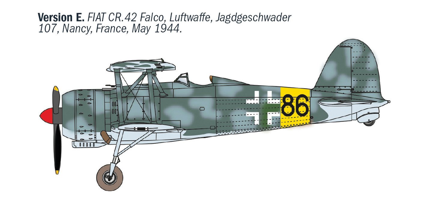 1485 - FIAT CR.42 CN "Falco" NIGHT FIGHTER - Imagem 6