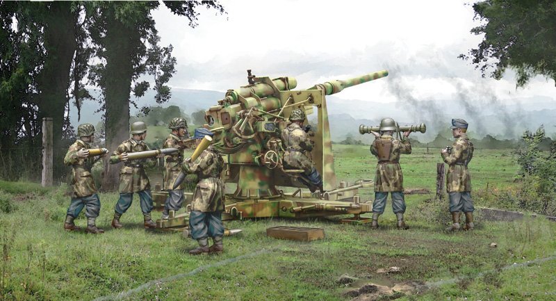 15771 - 8.8 cm FLAK 37 WITH CREW (1 : 56)