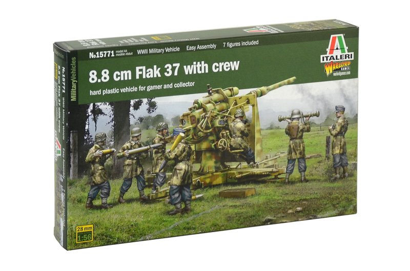 15771 - 8.8 cm FLAK 37 WITH CREW (1 : 56) - Imagem 2