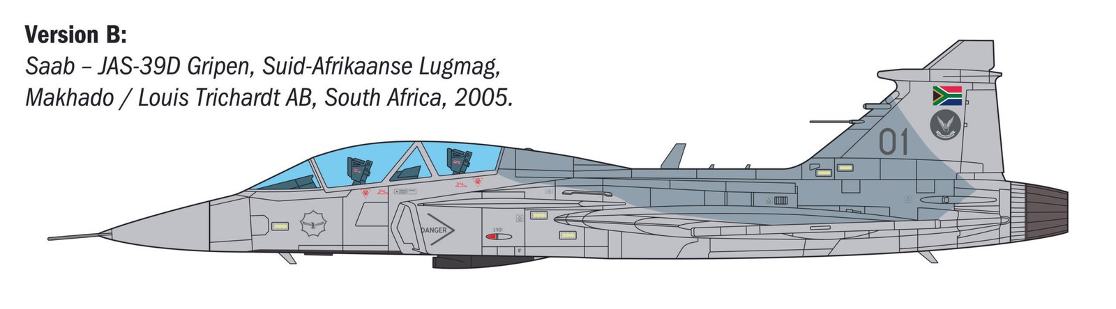 2664 - JAS 39 GRIPEN TWIN SEATER - Imagem 4