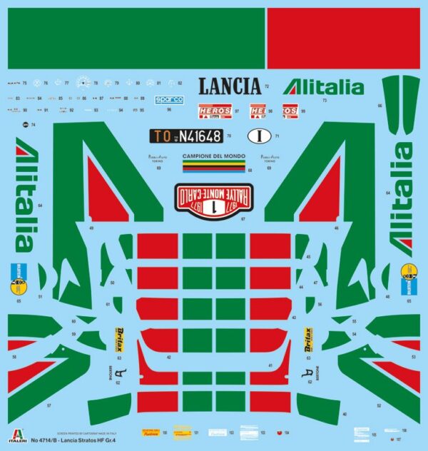 4714 - Lancia stratos HF Gr.4 - Italeri