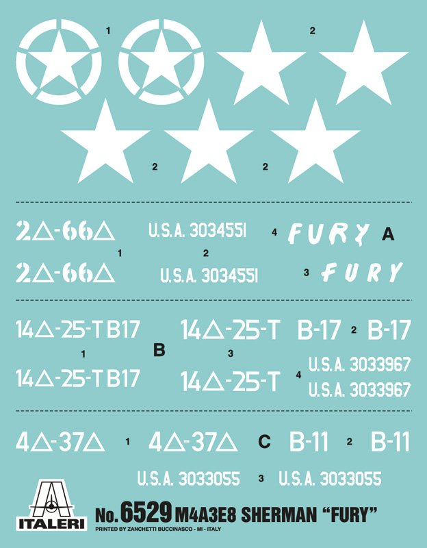 6529 - M4A3E8 SHERMAN "FURY" - Imagem 7