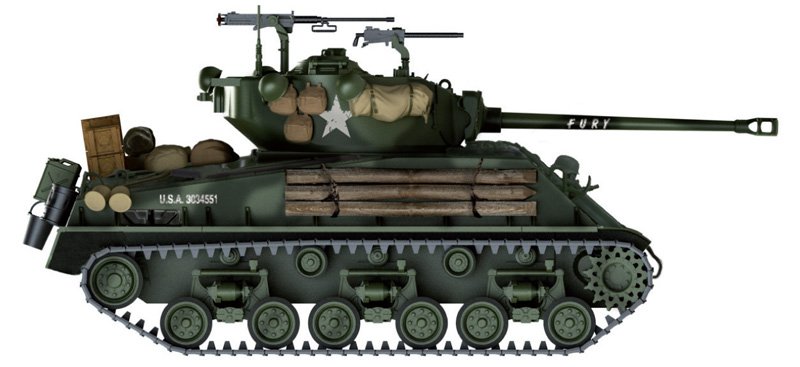 6529 - M4A3E8 SHERMAN "FURY" - Imagem 8