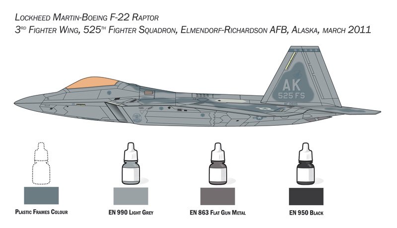 72011 - F-22 Raptor (Compl. Set)(1 : 72) - Imagem 4