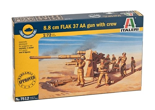 7512 - 8.8 cm. FLAK 37 AA Gun - FAST ASSEMBLY - Imagem 2