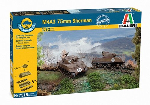 7518 - SHERMAN M4 - FAST ASSEMBLY - Imagem 2